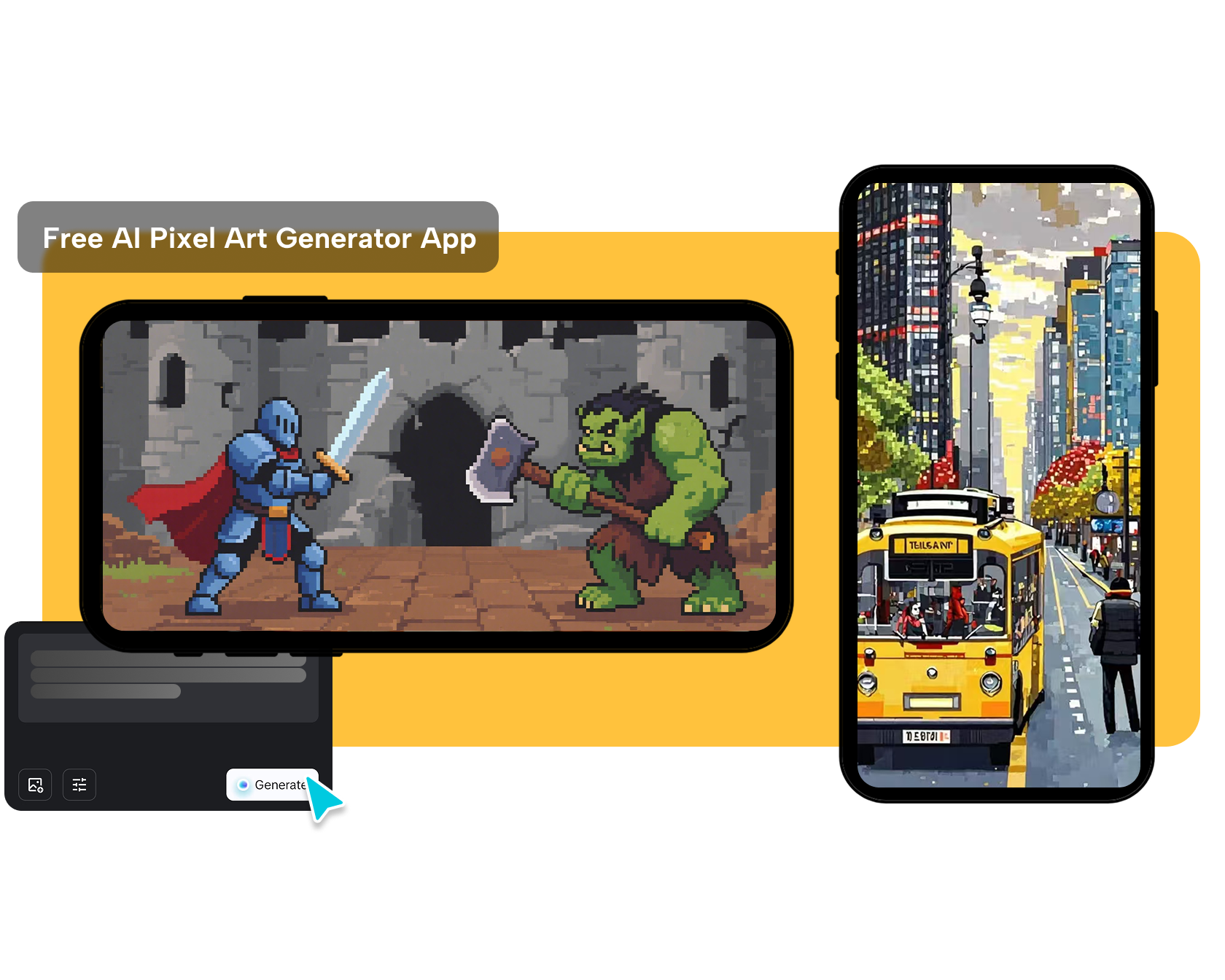 AI-pixelkunstgenerator