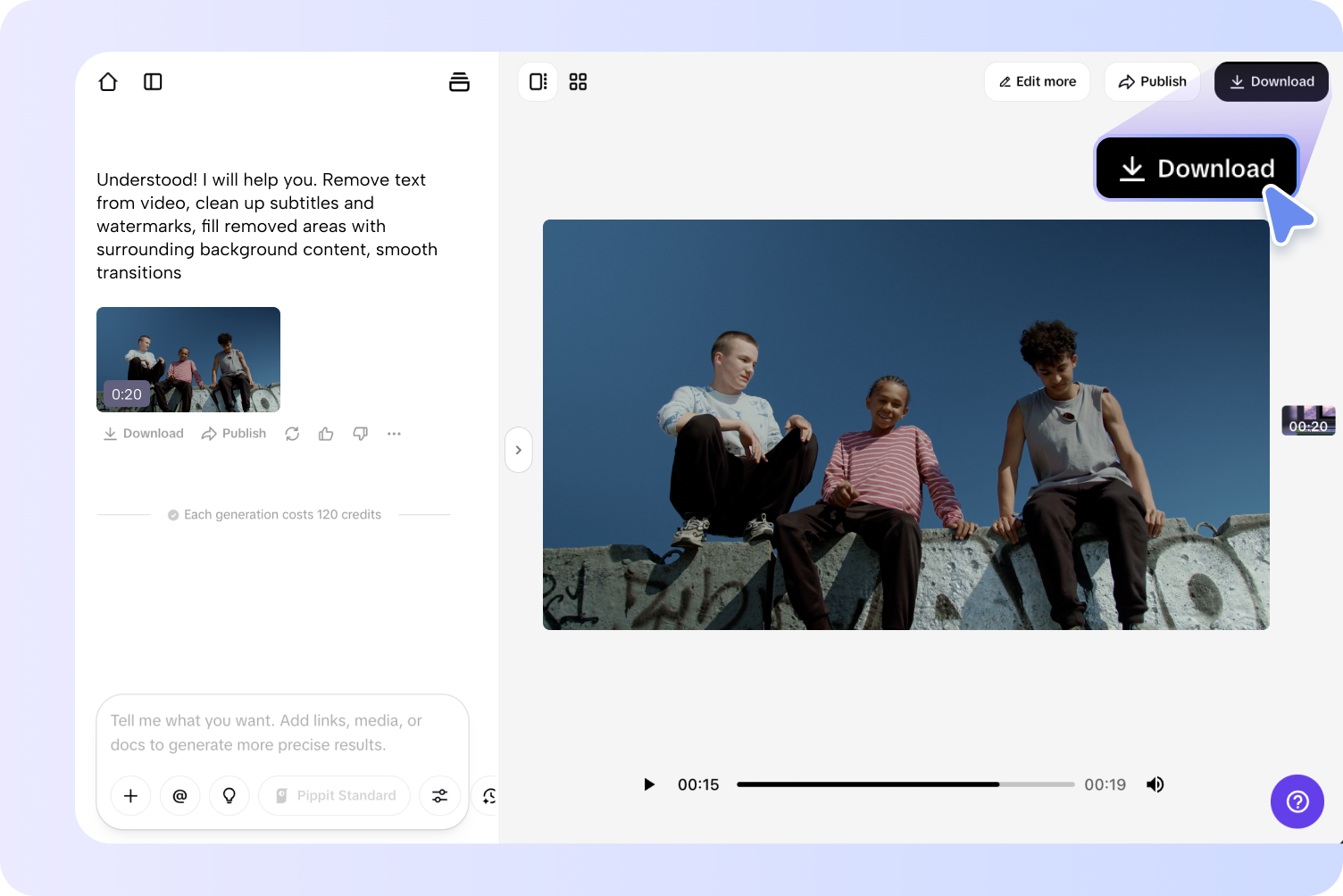 Export & share video