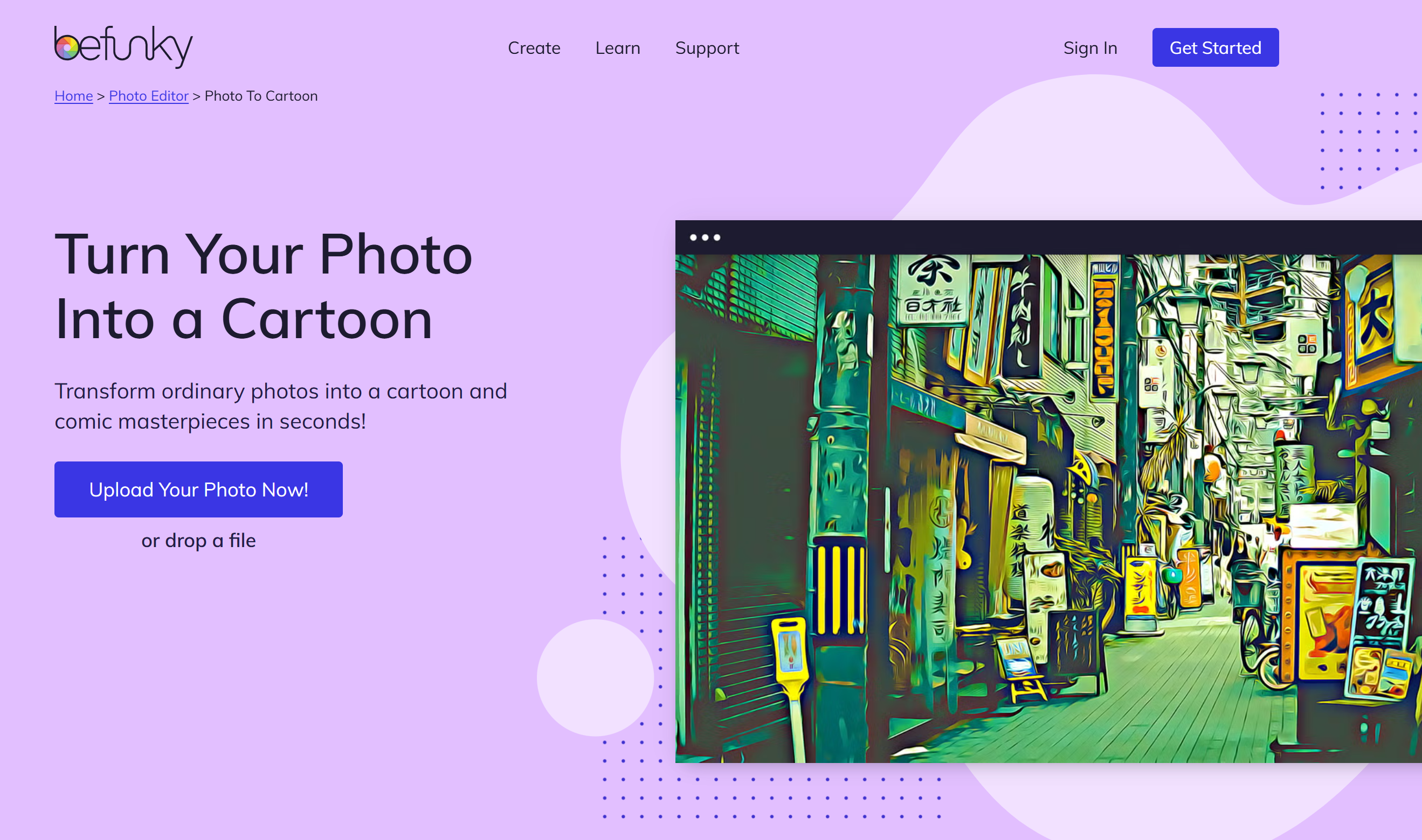 BeFunky - další nejlepší kreslený editor fotografií
