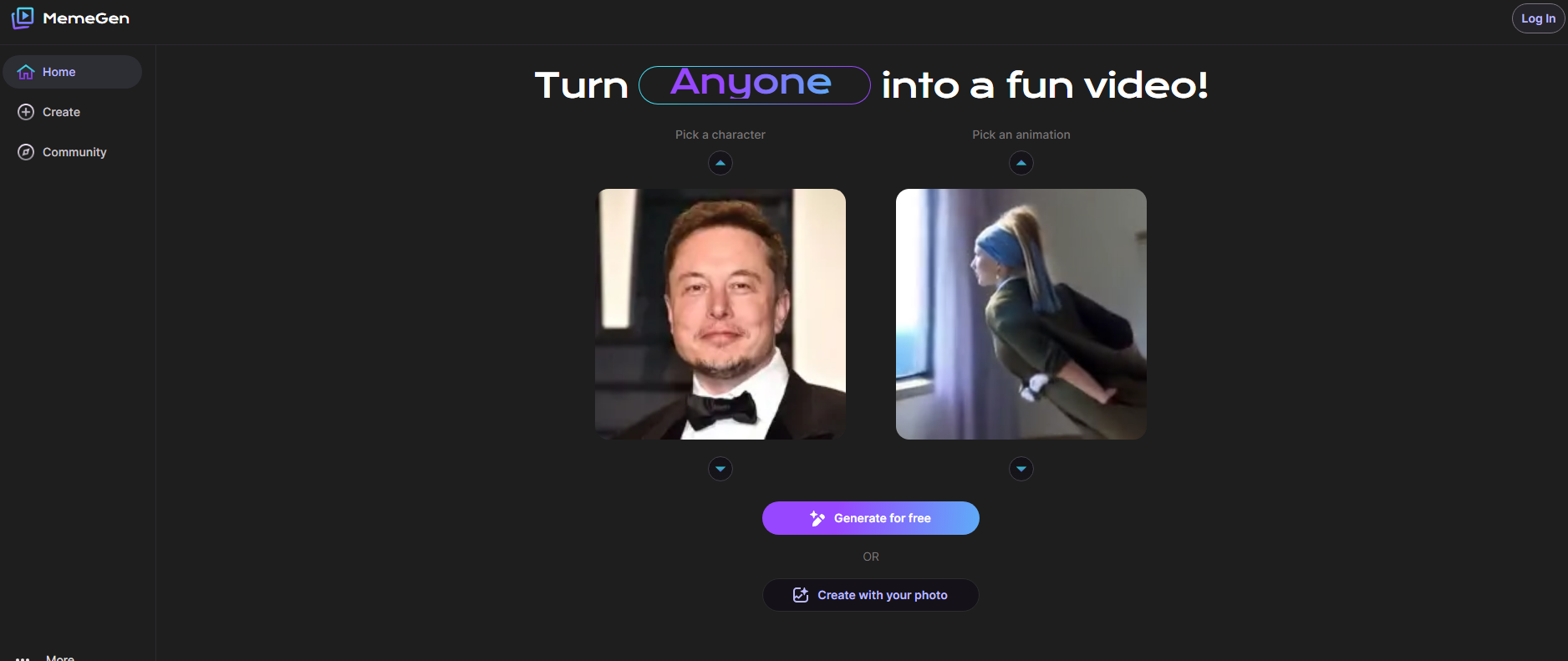 MemeGen AI meme generator