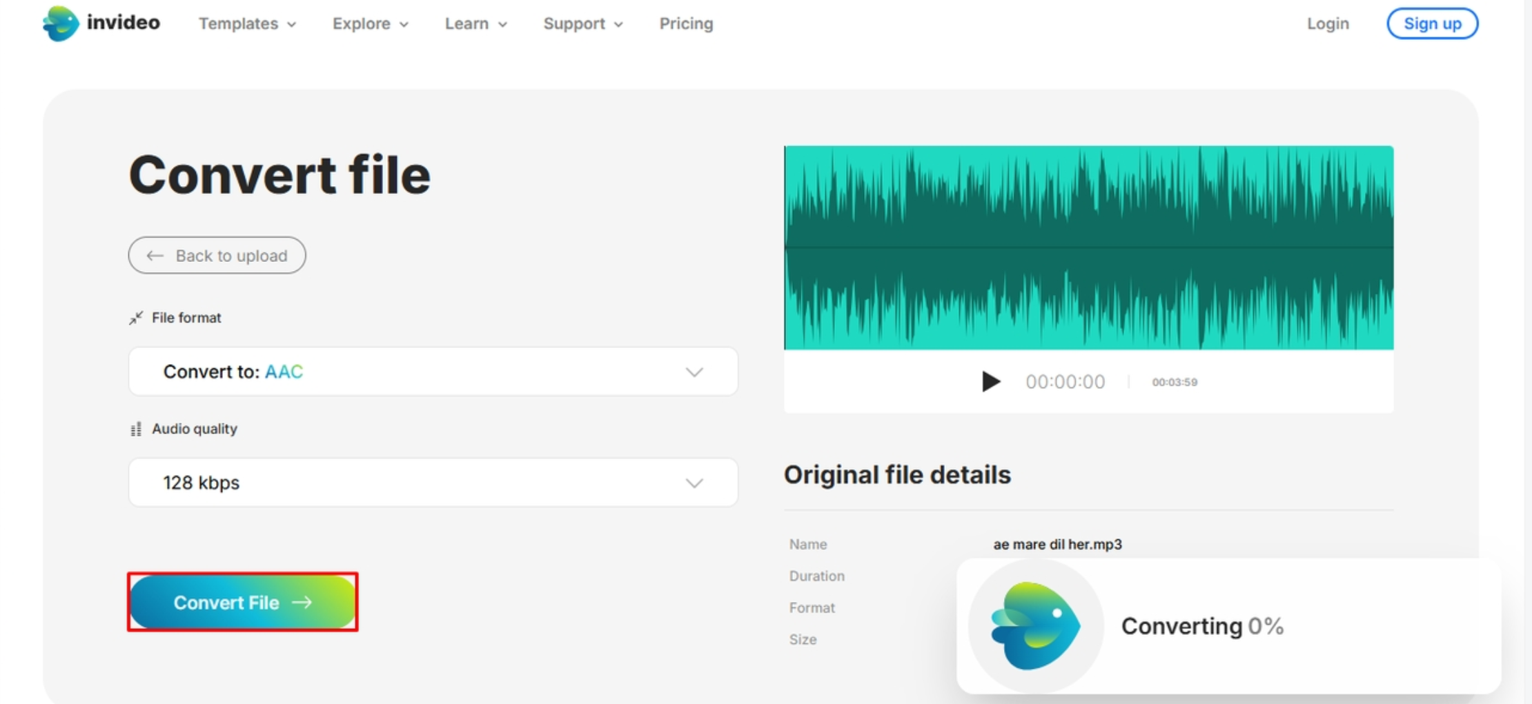 อินเทอร์เฟซของ InTV- แพลตฟอร์มออนไลน์ที่รู้จักกันดีในการแปลง SWF เป็น MP4