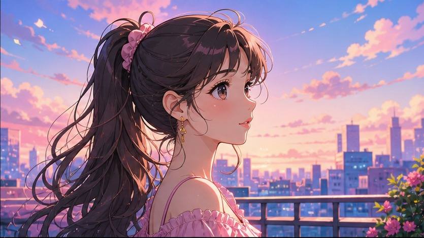프롬프트 본 만화 소녀 예 2