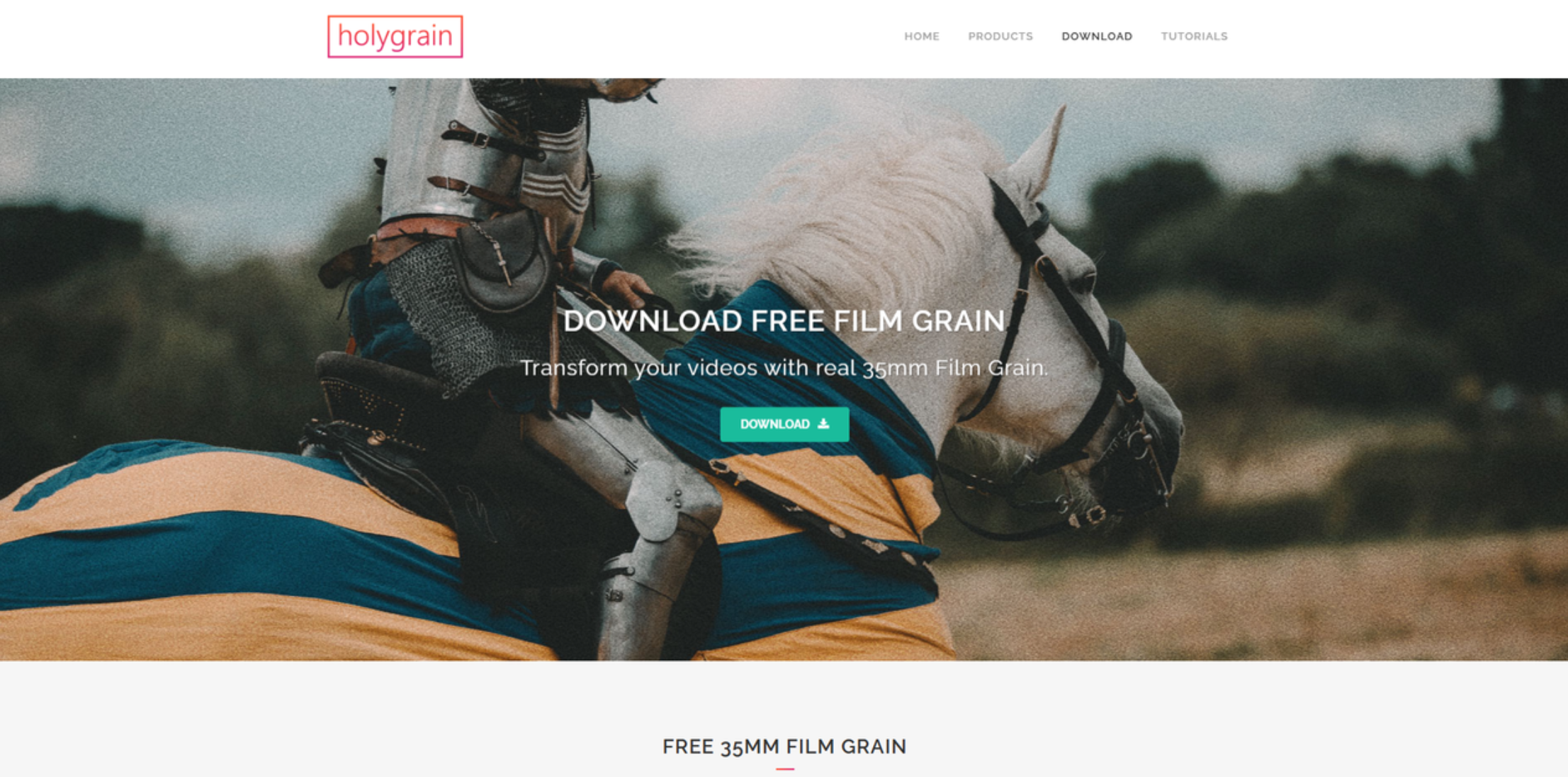 อินเทอร์เฟซของ HolyGrain - เครื่องมือที่มีค่าสำหรับพื้นผิวเม็ดฟิล์ม 35 มม.