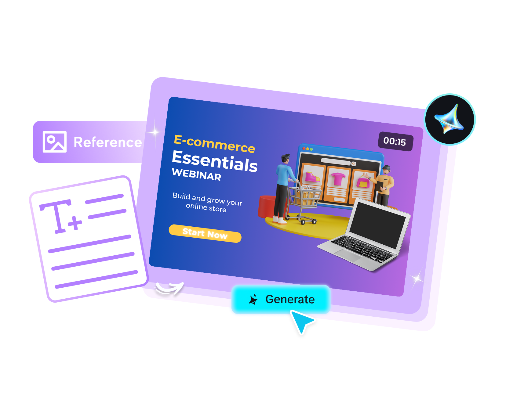 Crie Vídeos Gratuitos de E-commerce com IA