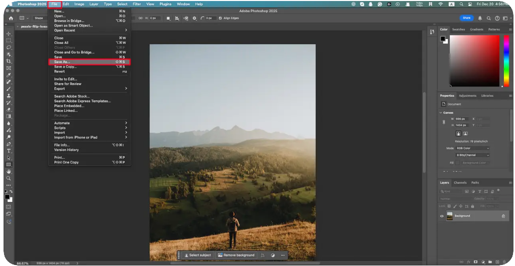Save your upscaled image