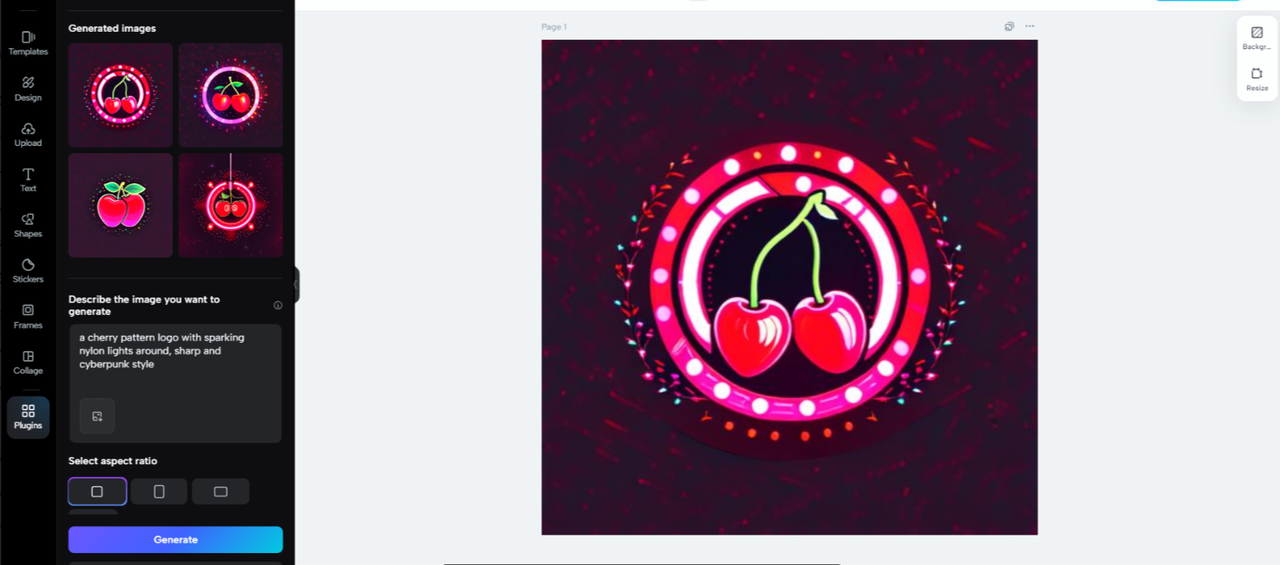 Customize your brand logo