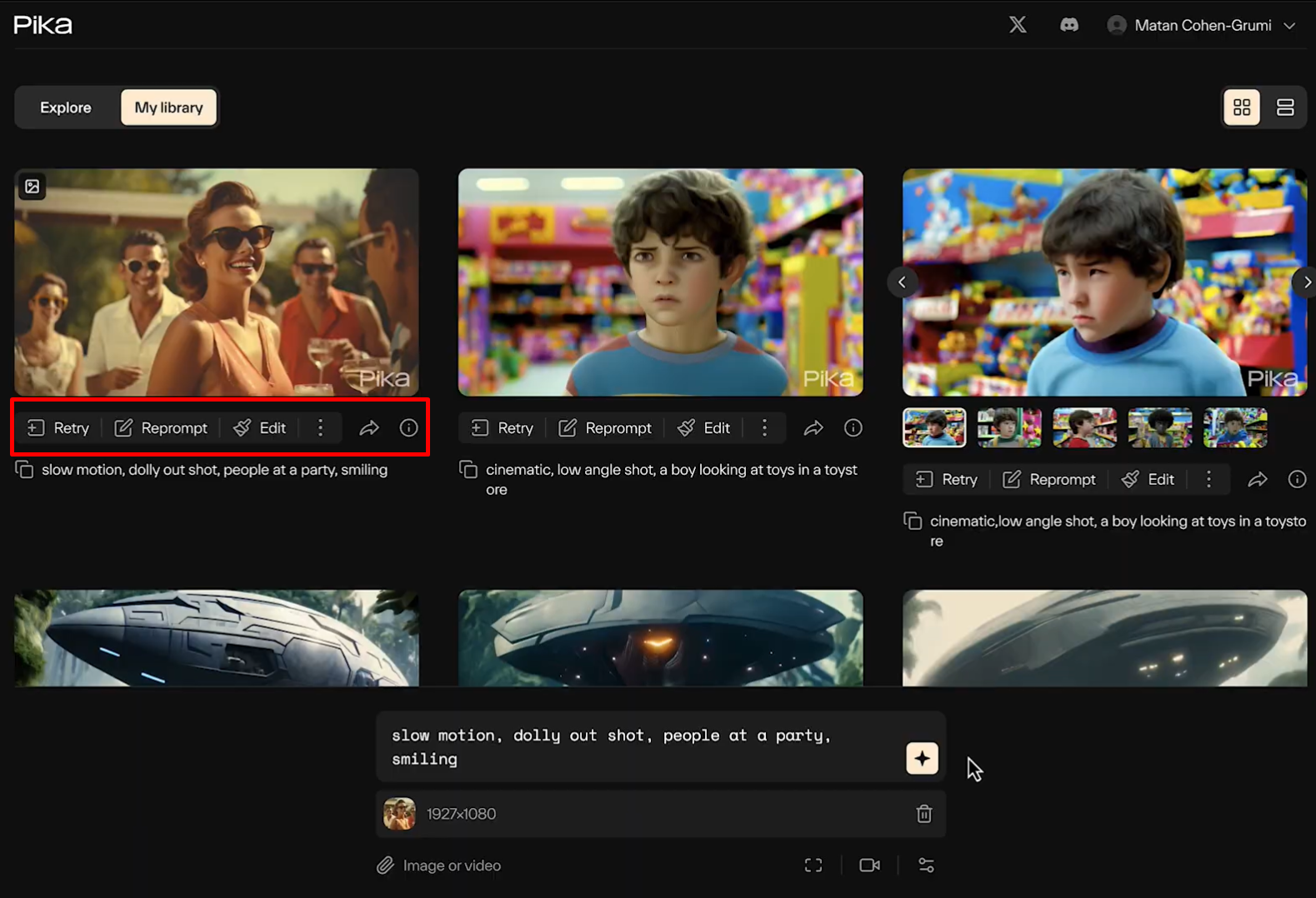 Downloading video from the Pika Lab