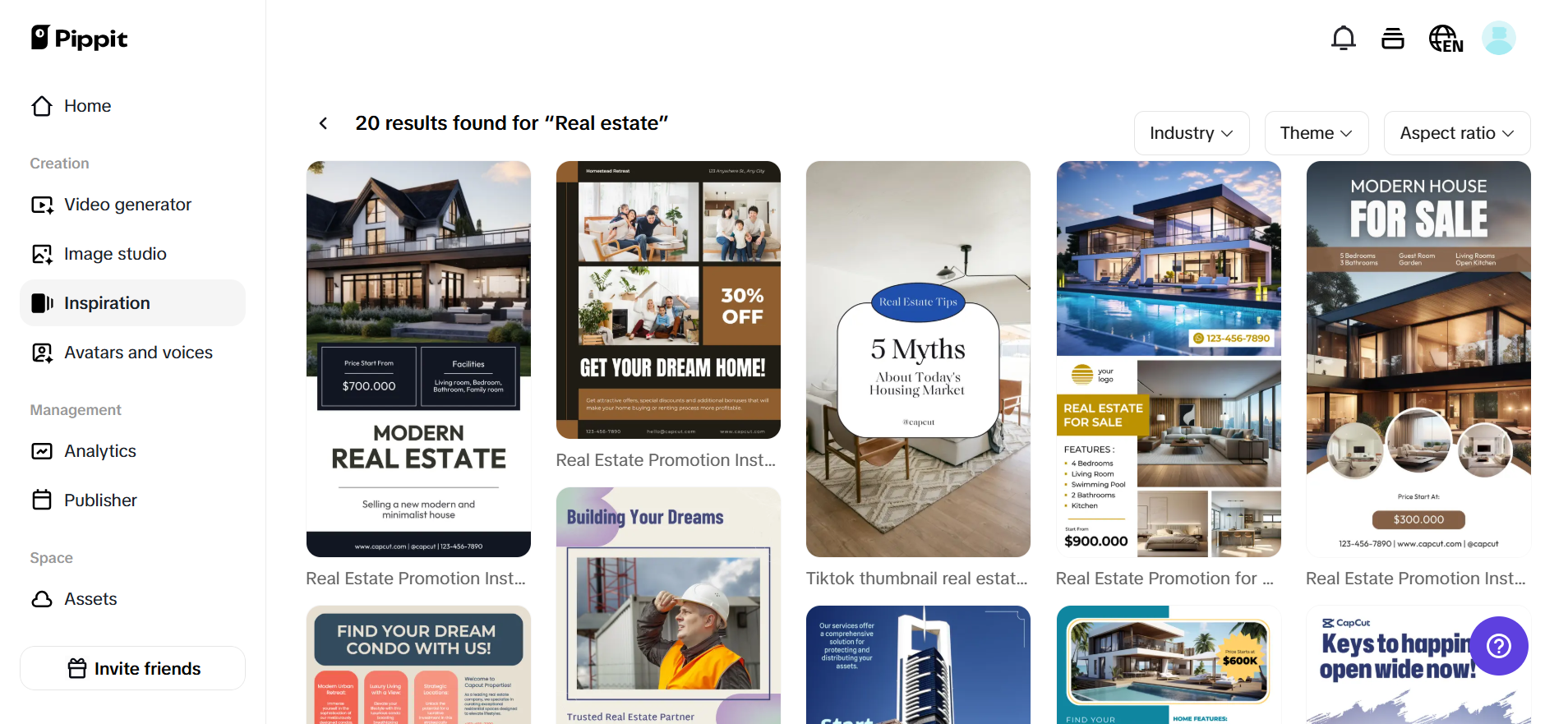 Real estate templates