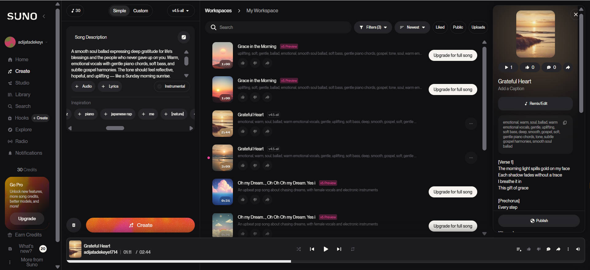 Gerador de música com IA