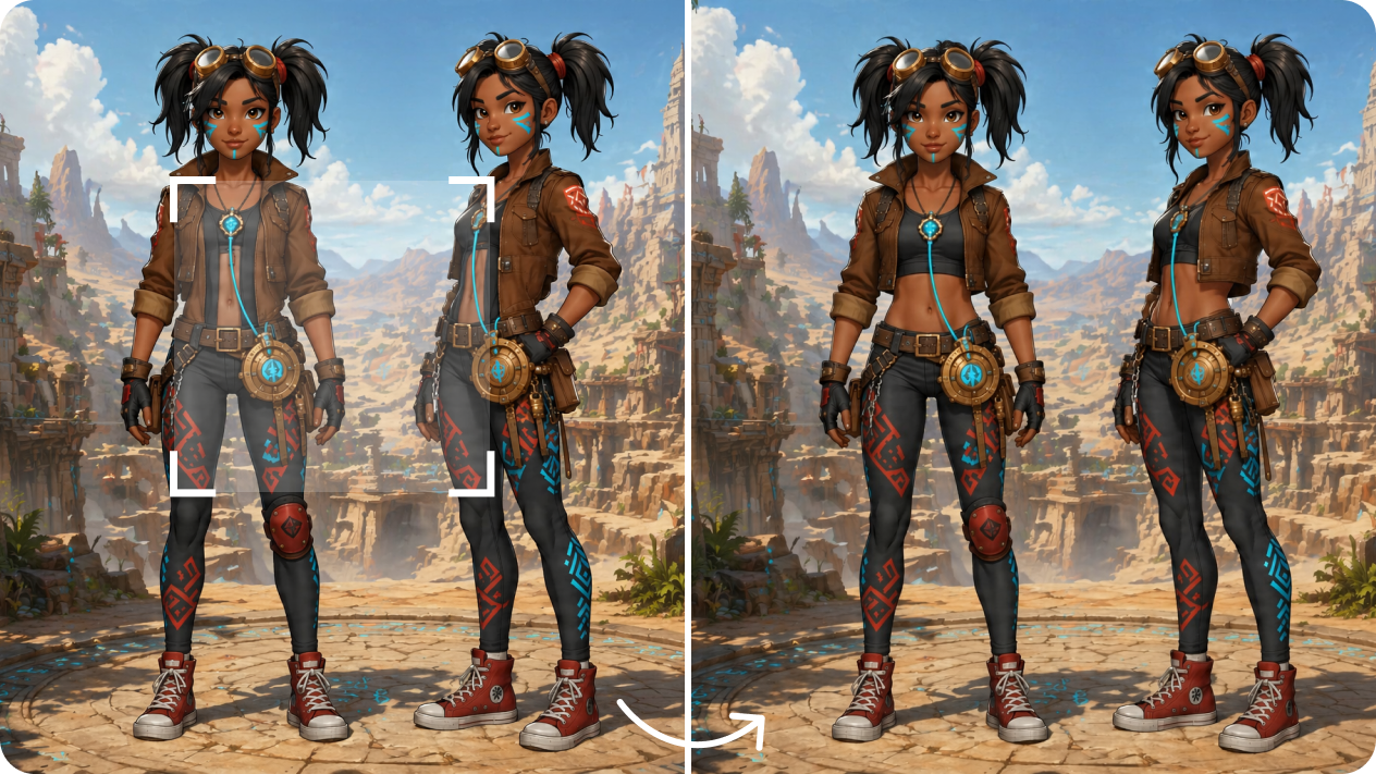 Customize every character detail with AI editing