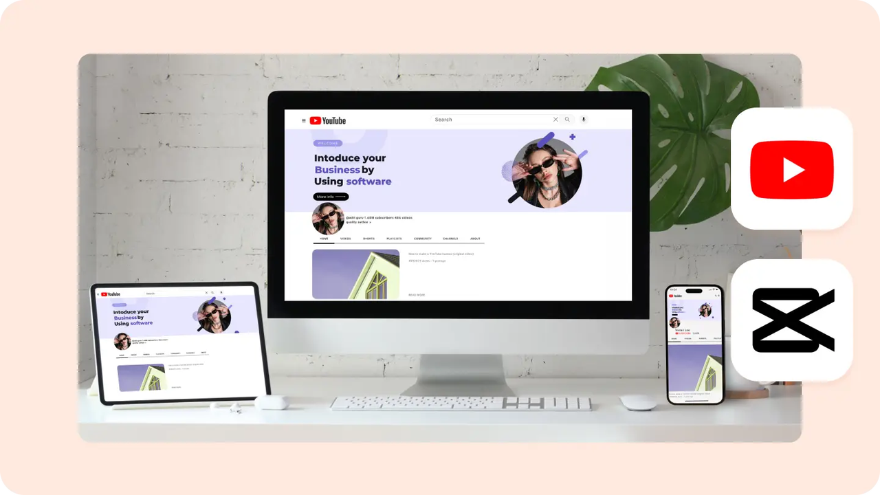 Ideal banner size: example of creation in CapCut