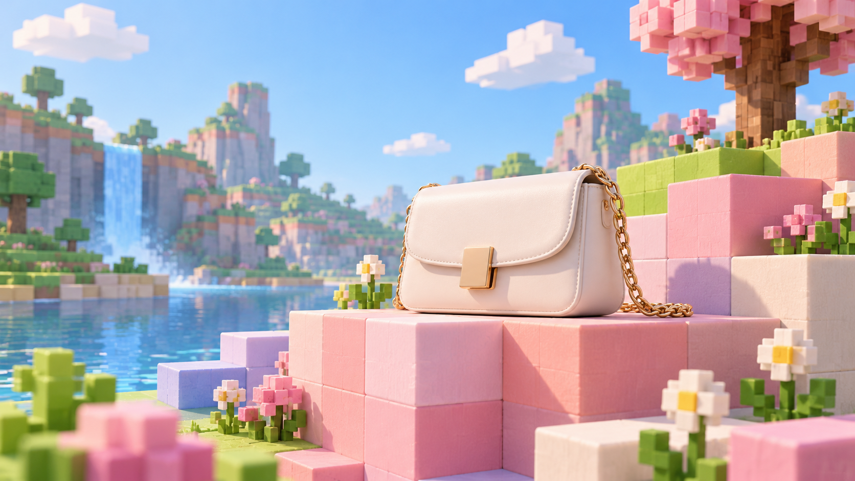 Close-Up Pixel Block Yard Exemplo de variação para pixel block yard