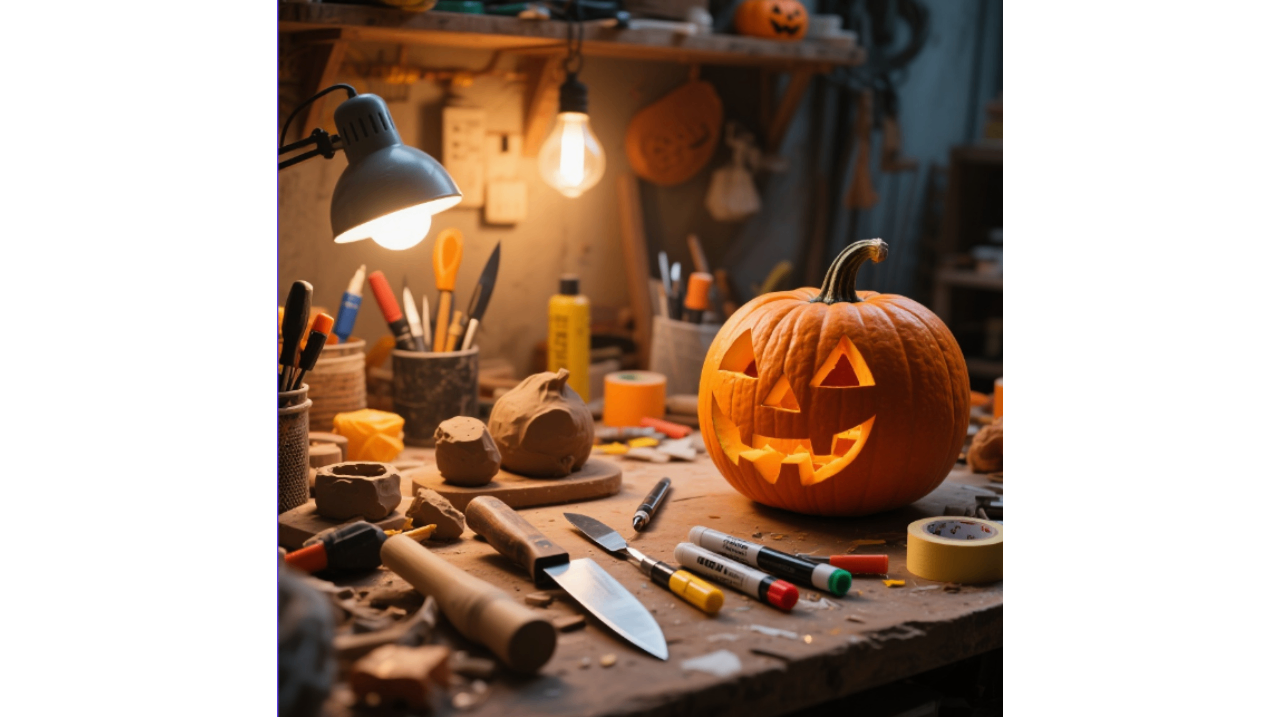 Tools used for carving pumpkin designs