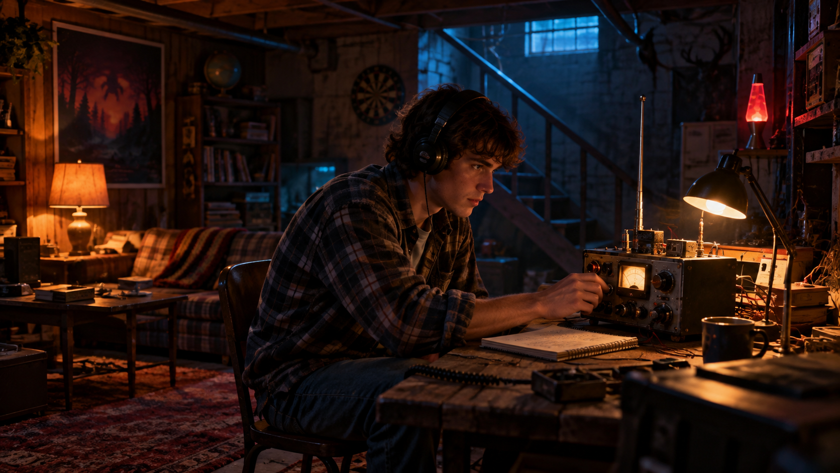 Basement Radio Mystery example for how to Stranger Things aesthetic pictures