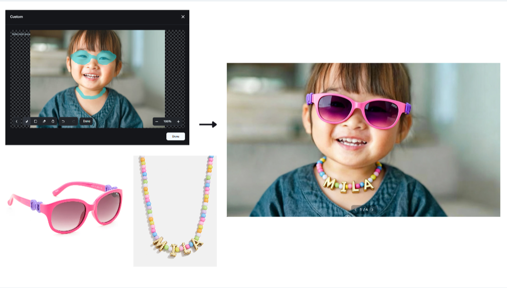 Interactive editing feature in Dreamina