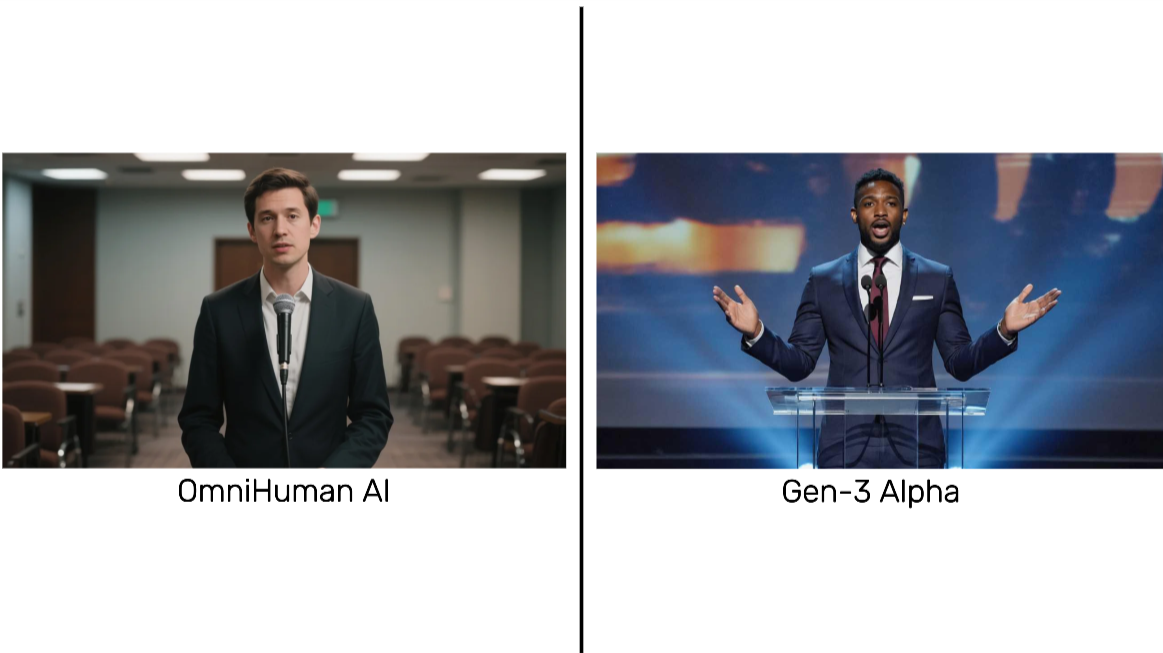 OmniHuman vs Gen-3 Alpha image for Test-3