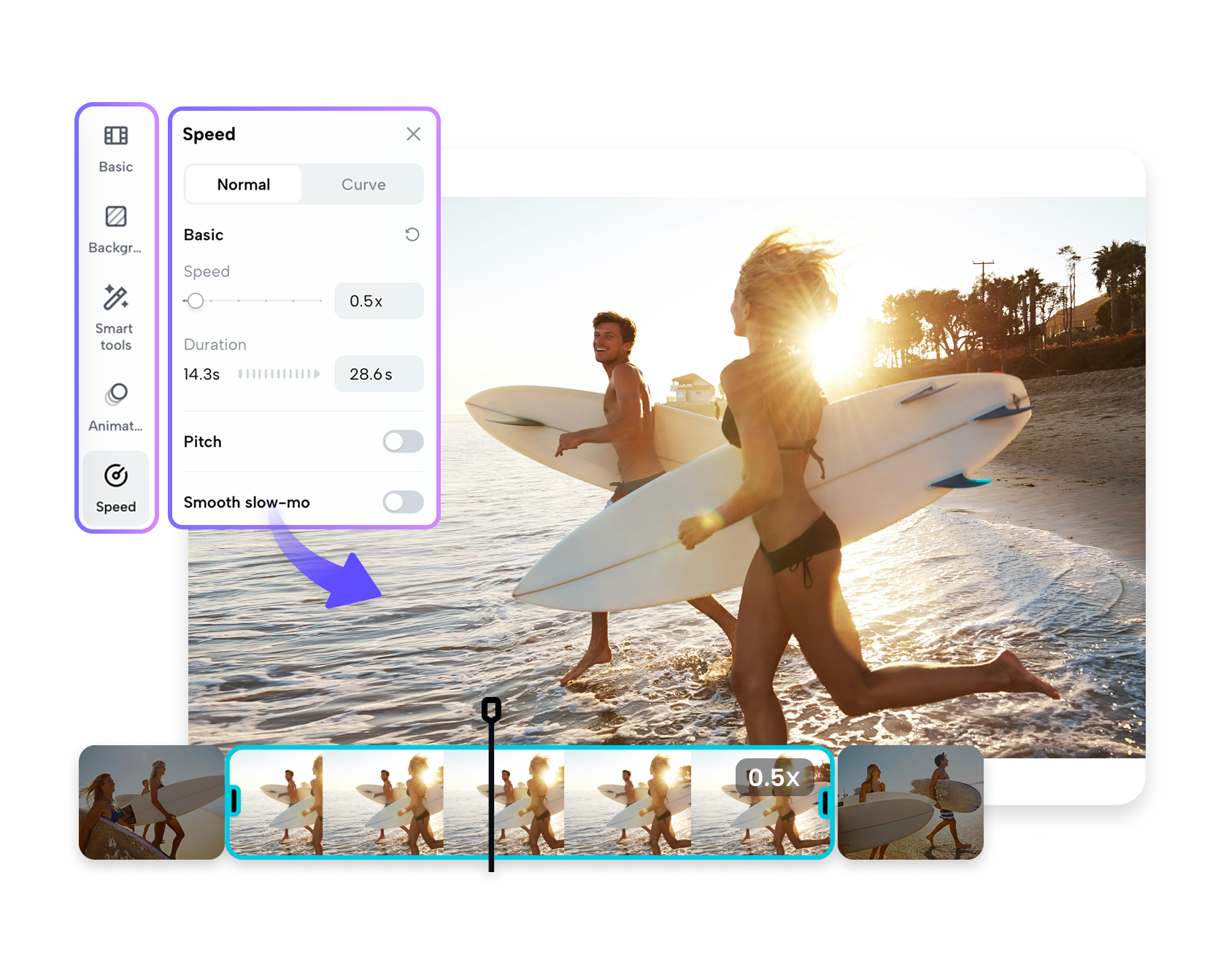 Бесплатный онлайн-редактор видео таймлапс