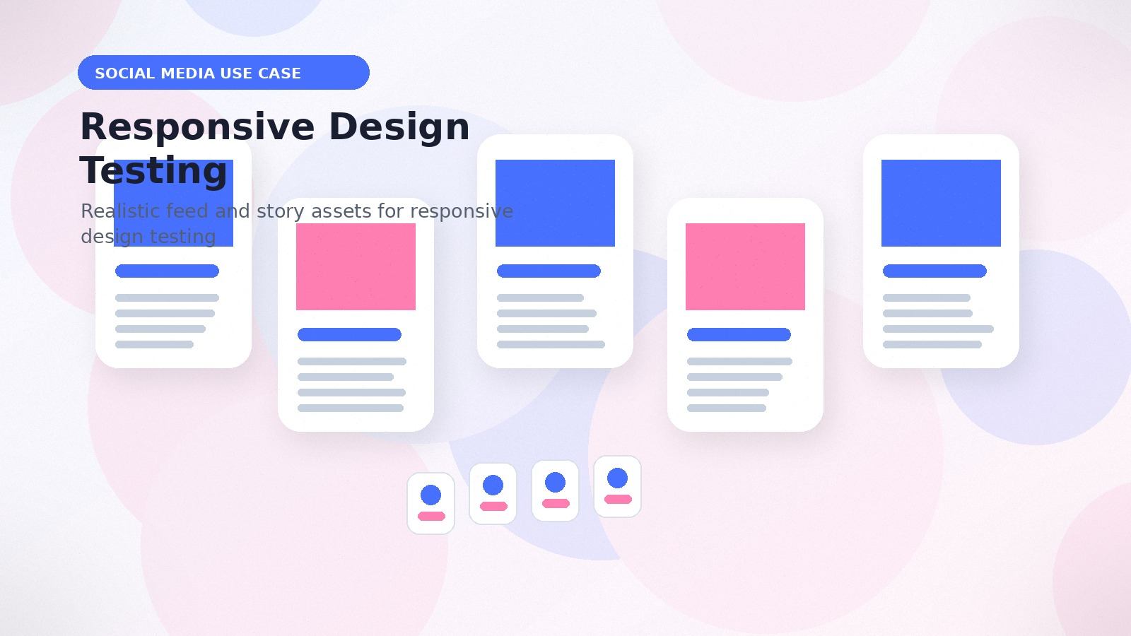 Responsive Design Testing realistic social media use case visual for responsive design testing