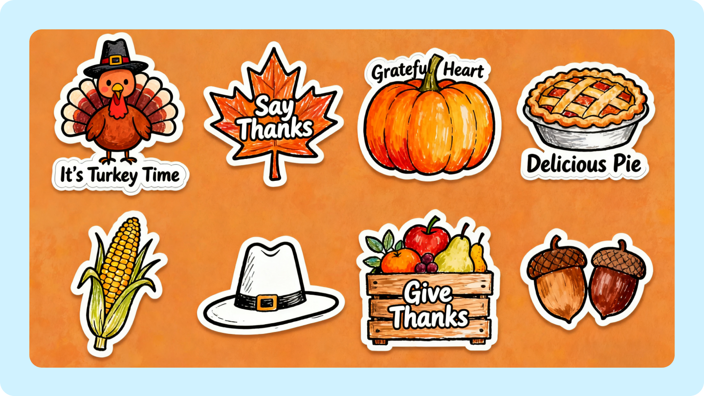 thanksgiving sticker