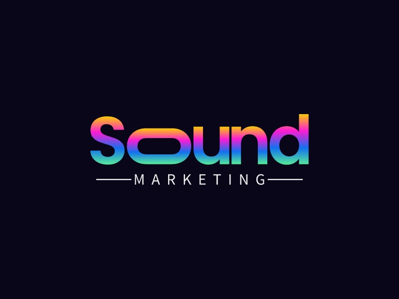 Gradient text logos