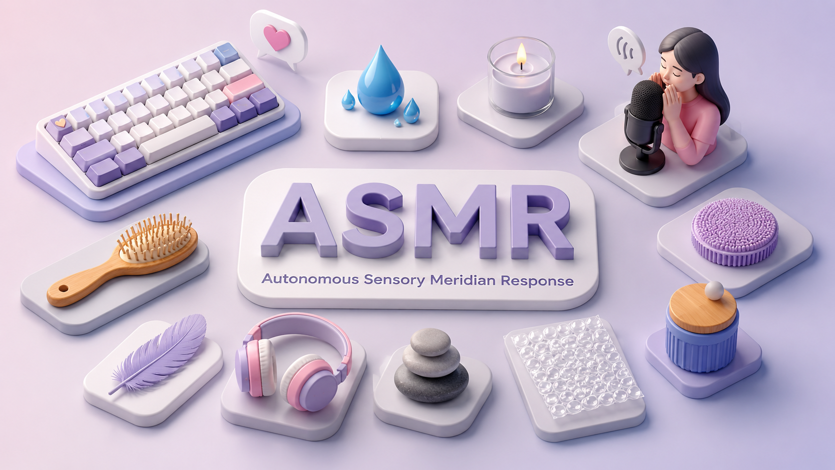 AI ASMR audio generator soundwave visualization