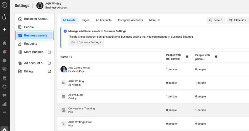 Siapkan Suite Bisnis Meta
