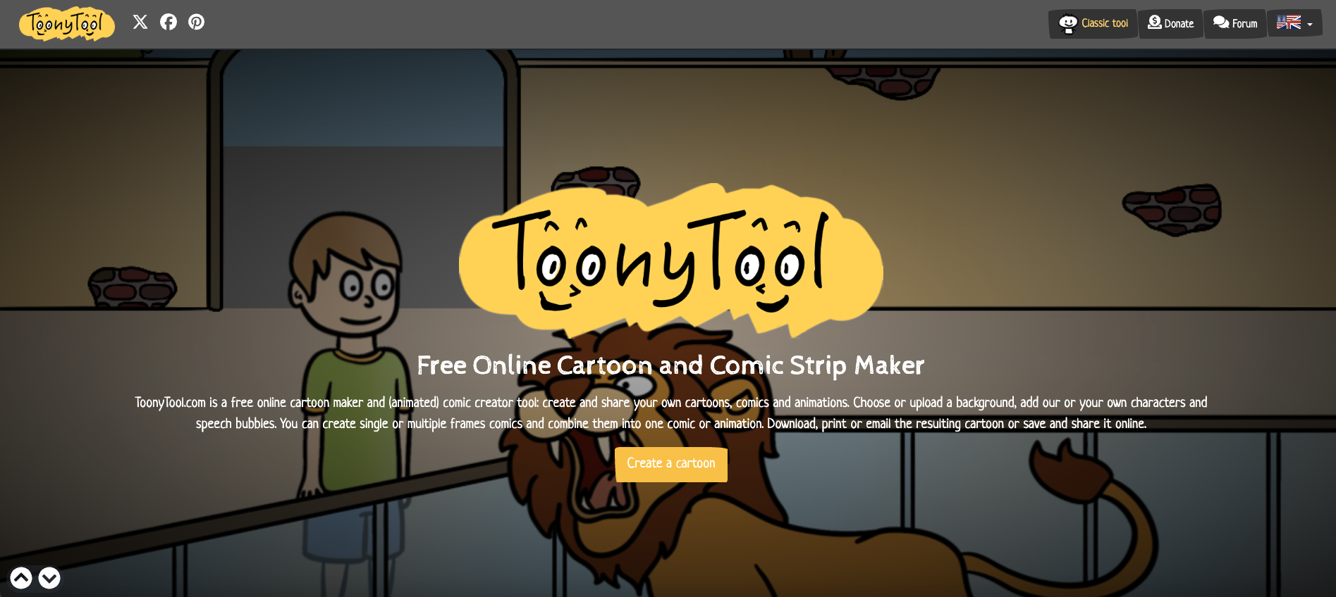 kendi çizgi film filminizi çevrimiçi ücretsiz yapın