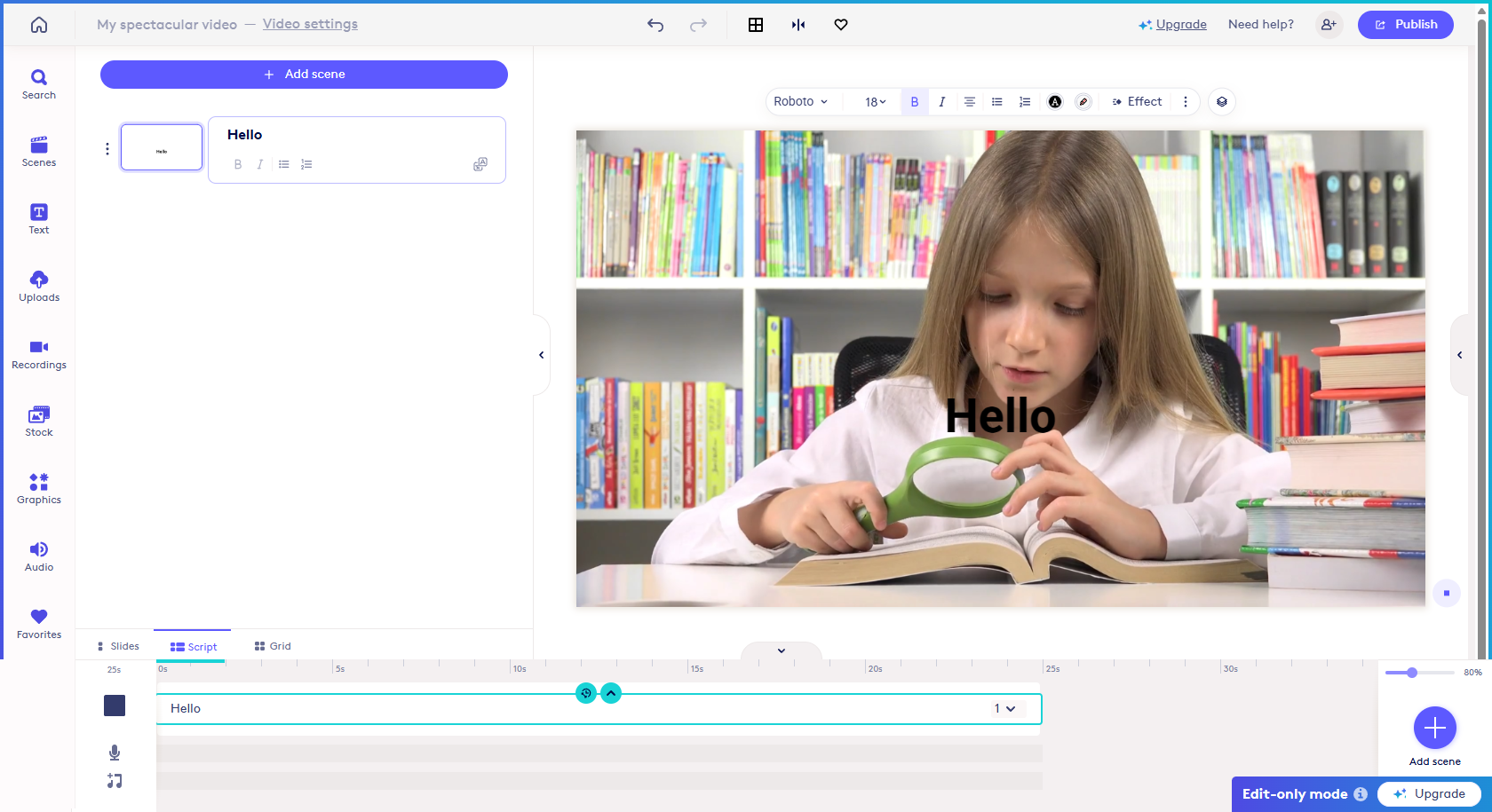 Biteable interface