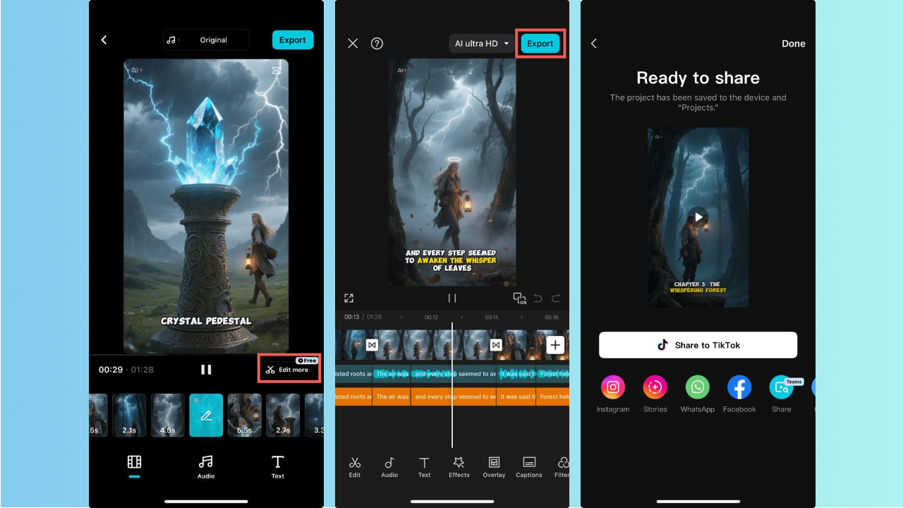 Generate and customize your novel video