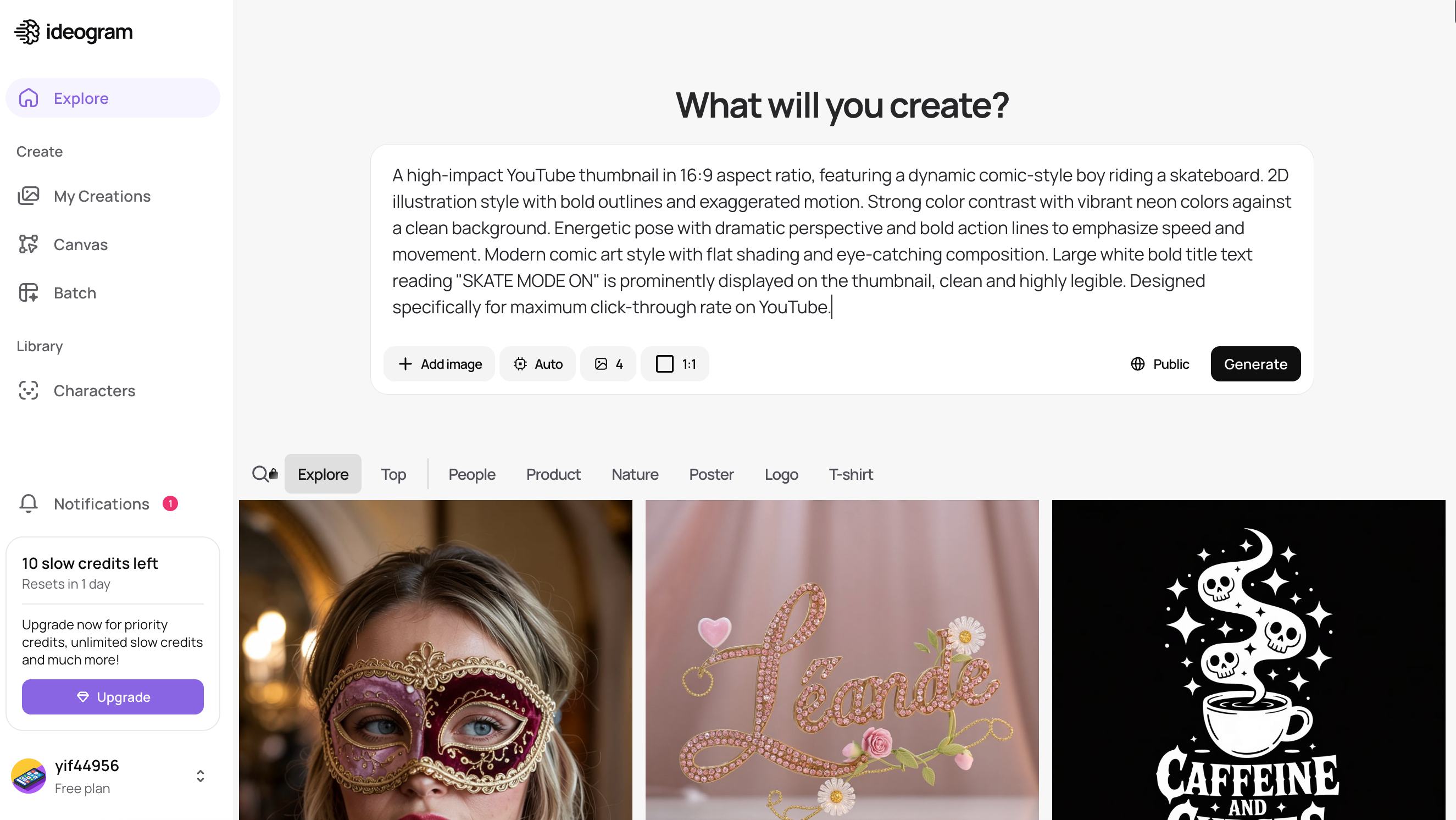 Ideogram: AI design Generation