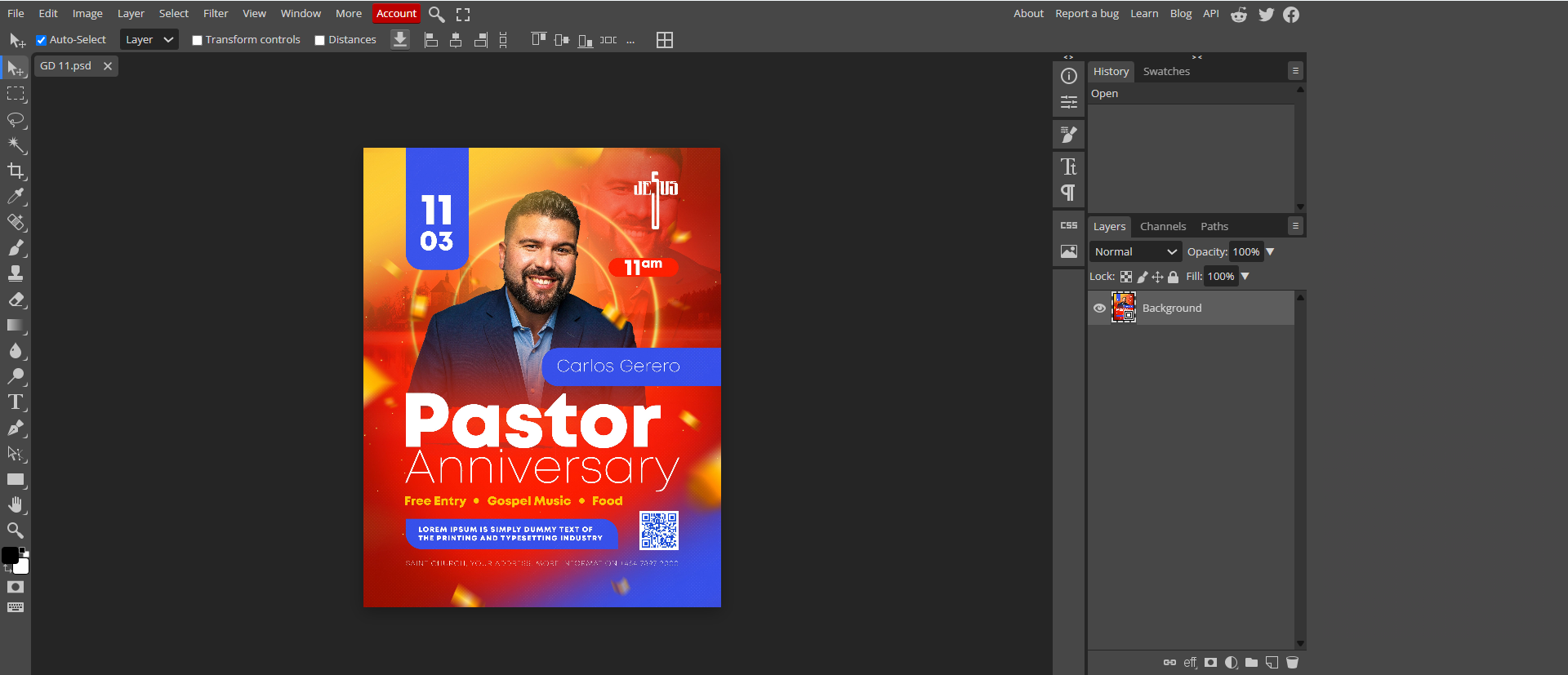 plain church flyer background