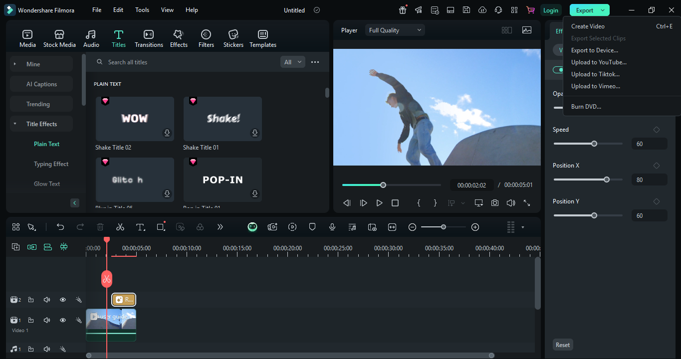 Export your video