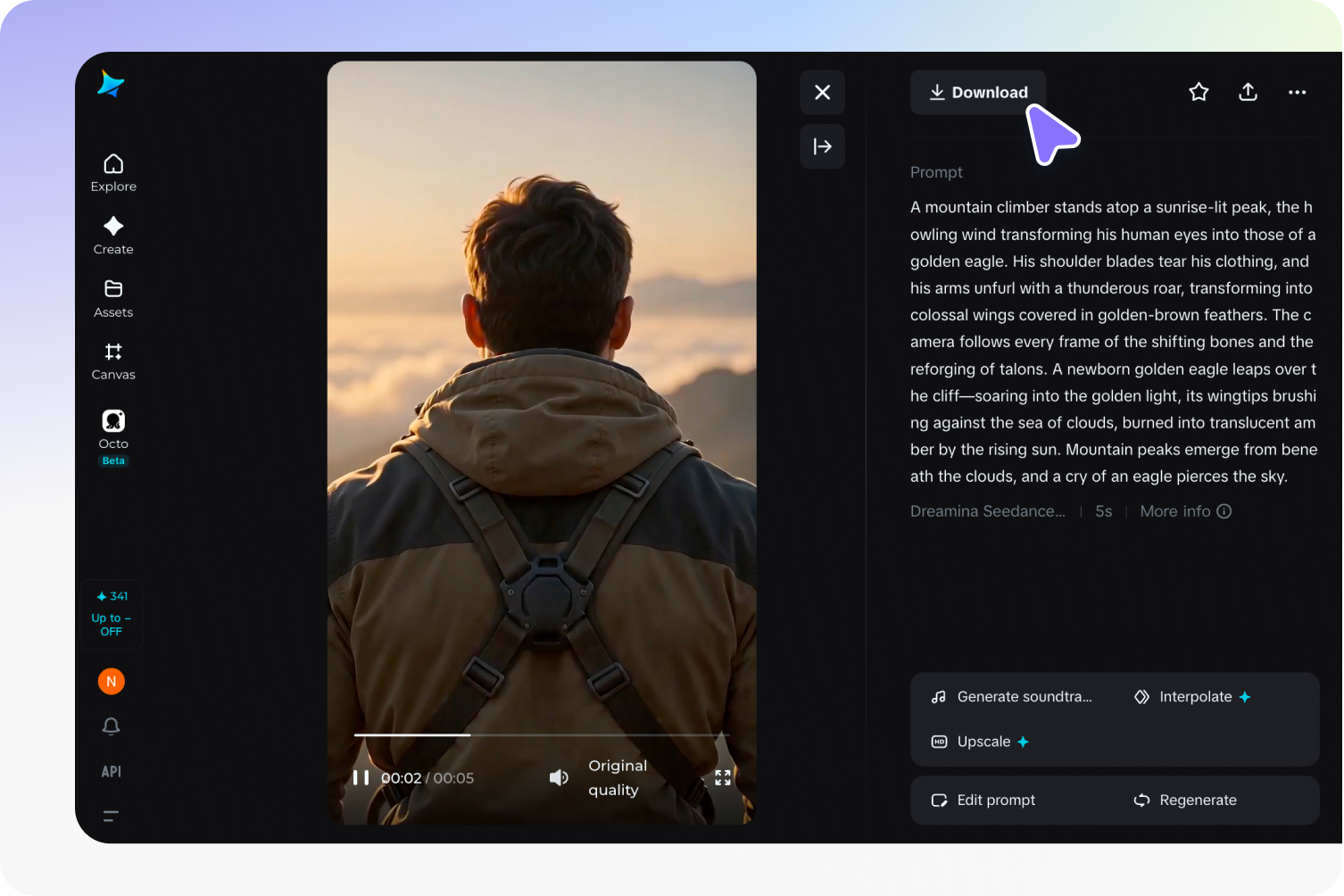 Preview and download your video