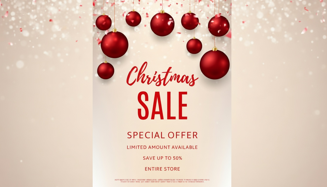 Seasonal sale flyer