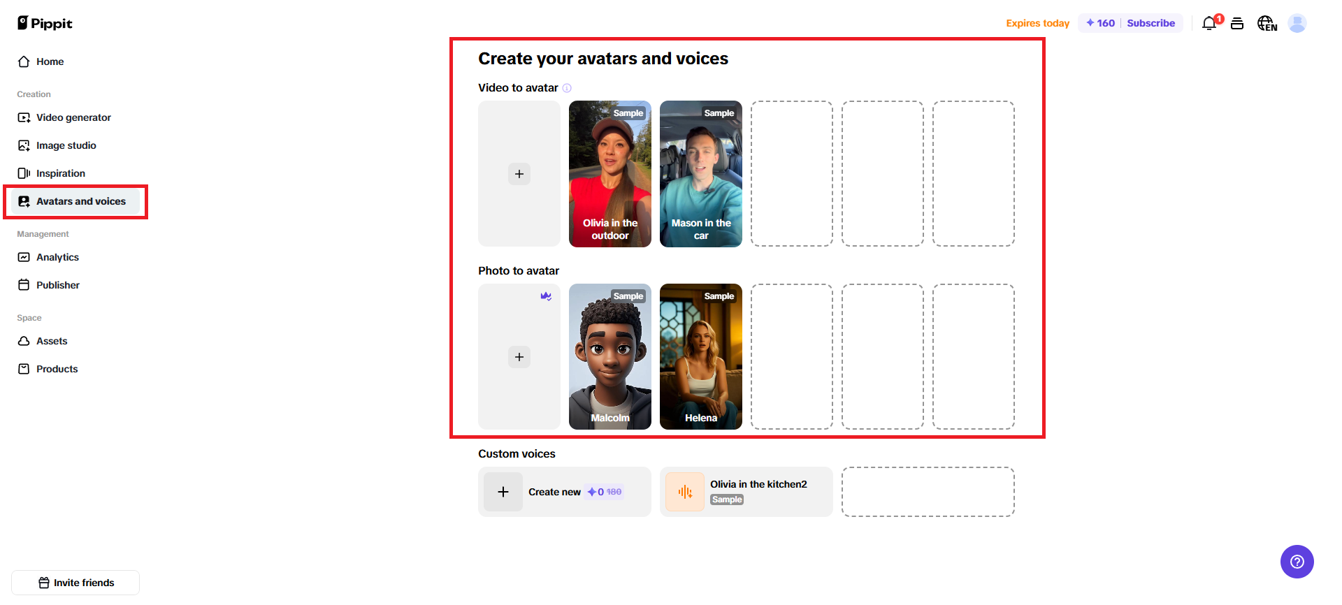 AI Instagram influencer avatar
