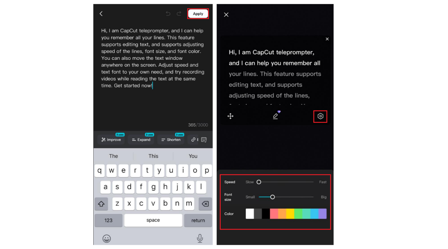 Write script with AI