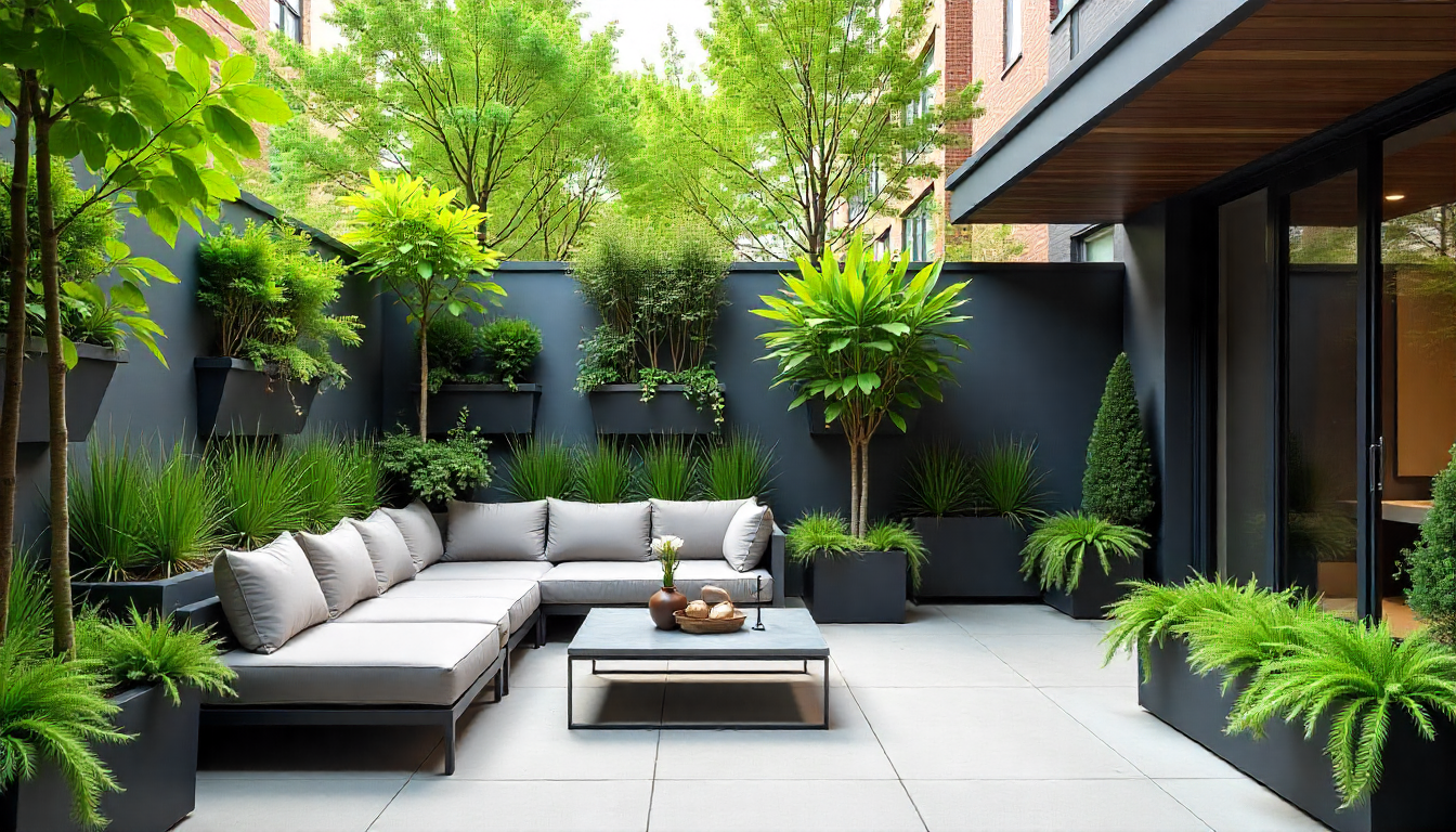 Contemporary urban garden design generator