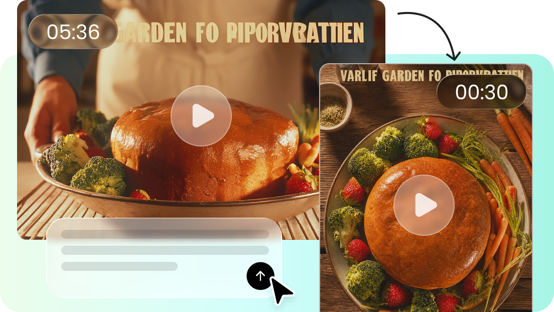Convert long videos into short clips