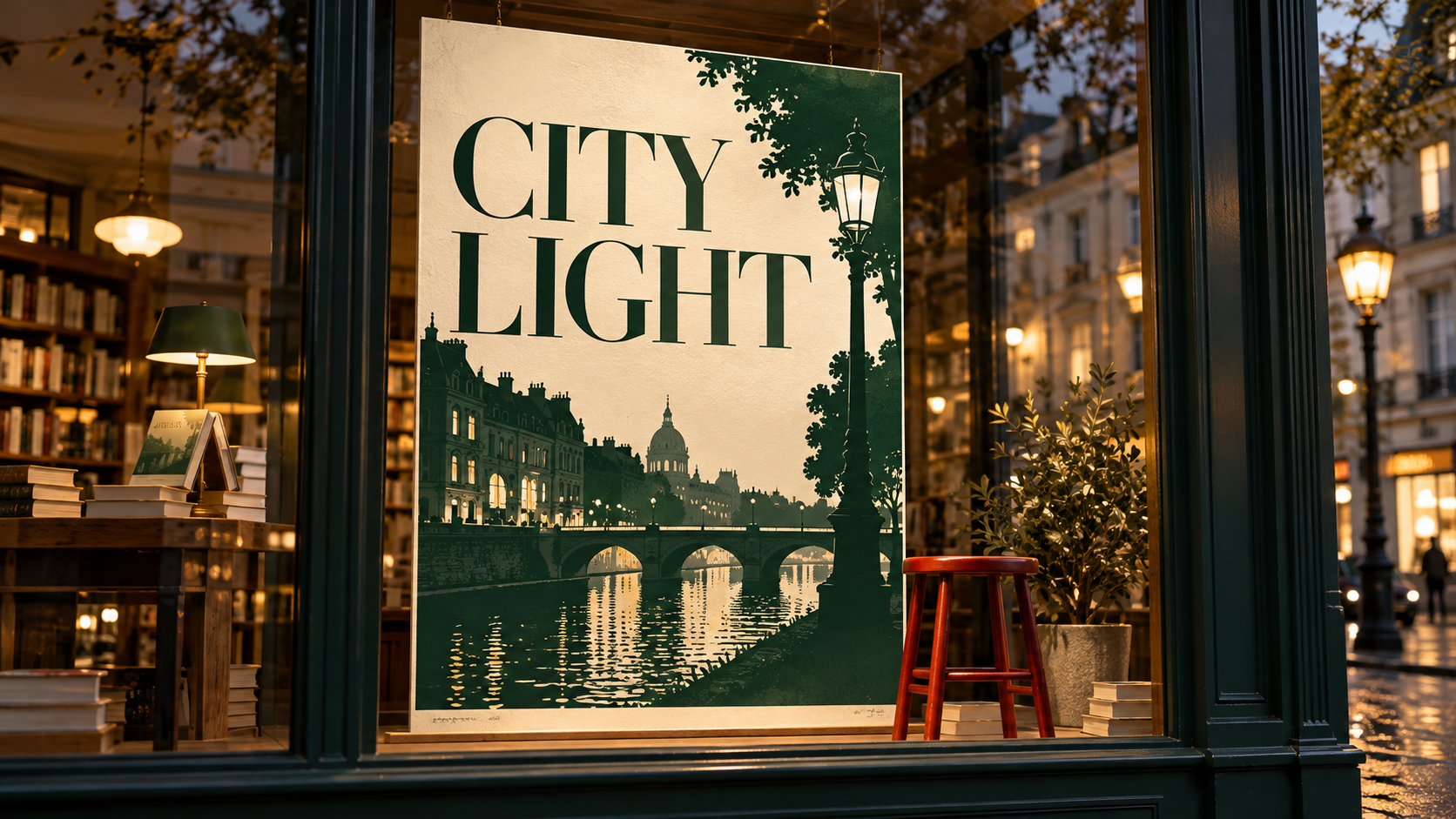 City Light Bookshop Display example for moss image