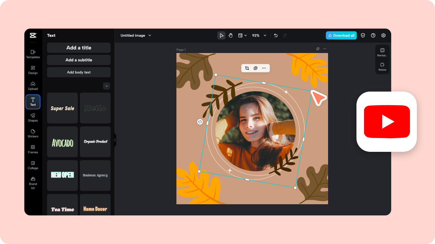how to make a youtube profile picture
