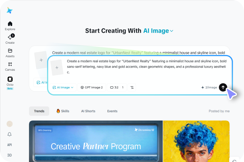 Enter your brand name and logo prompt