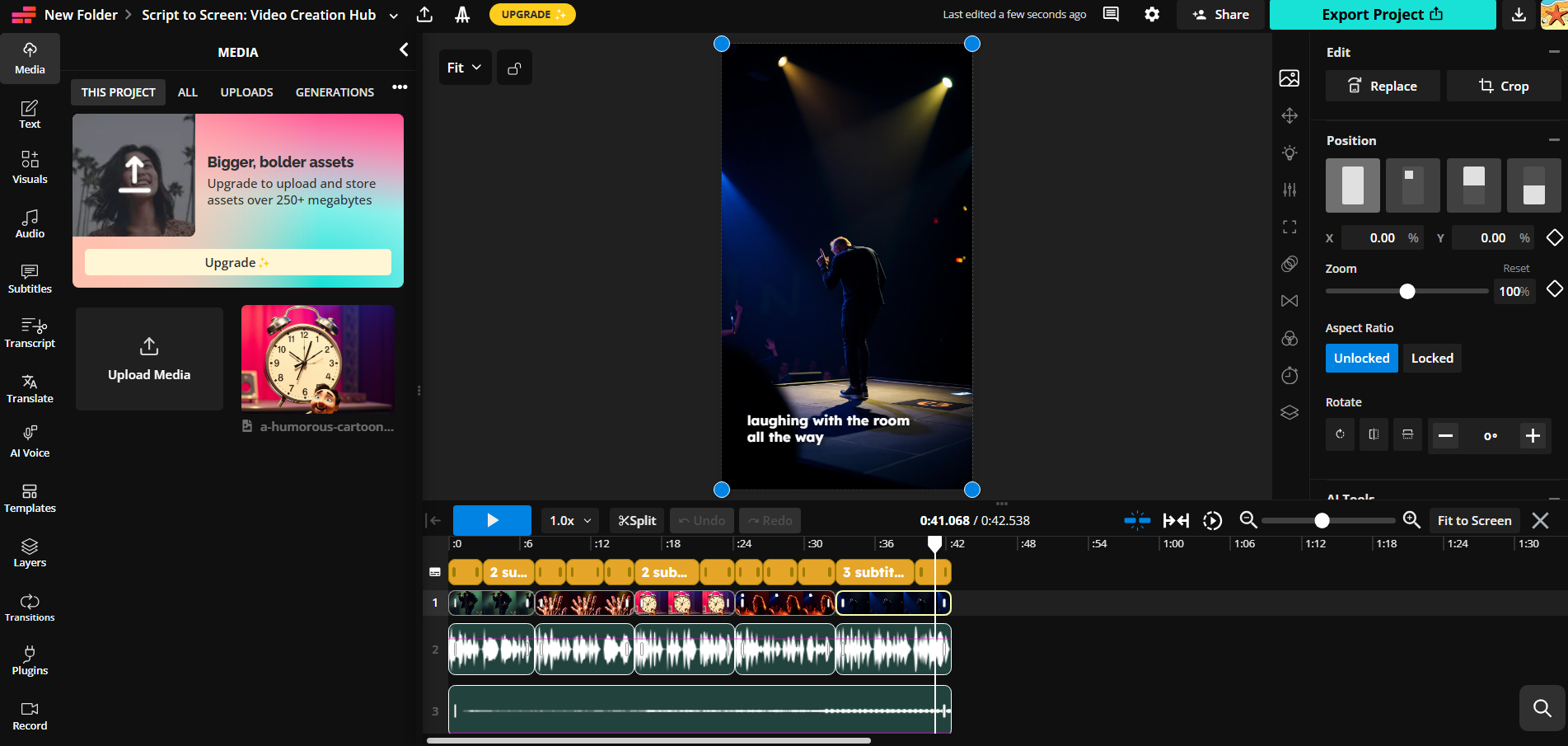 Kapwing interface