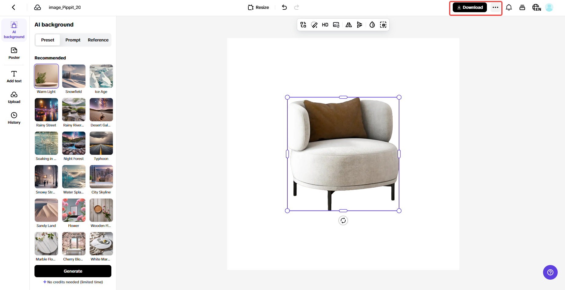 Refine and export