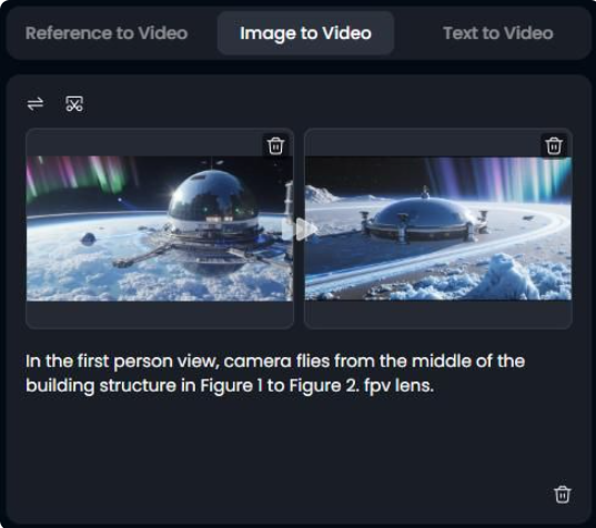 Uploading an image to the Vidu AI image to video generator