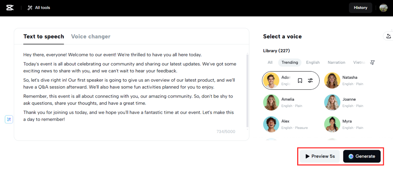 Wysokiej jakości wyjście