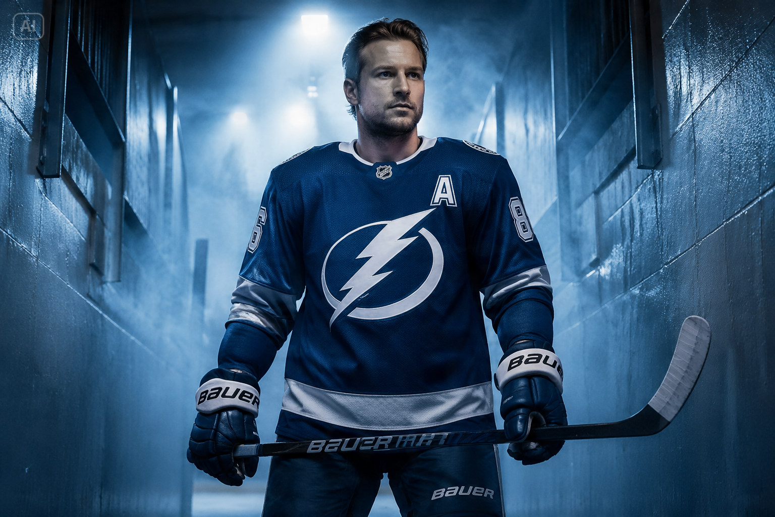AI Hockey Poster features