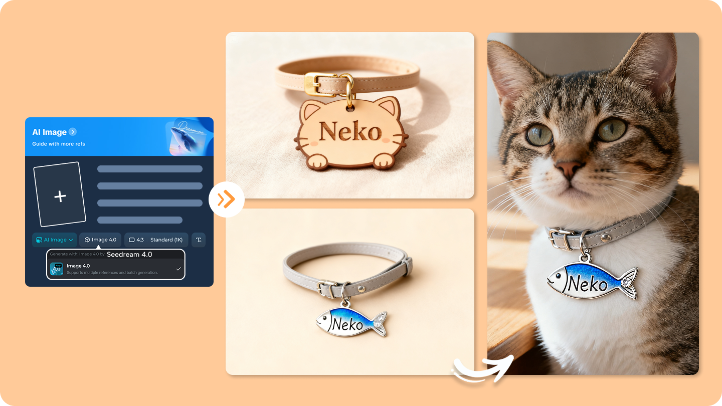 cat name collar tags