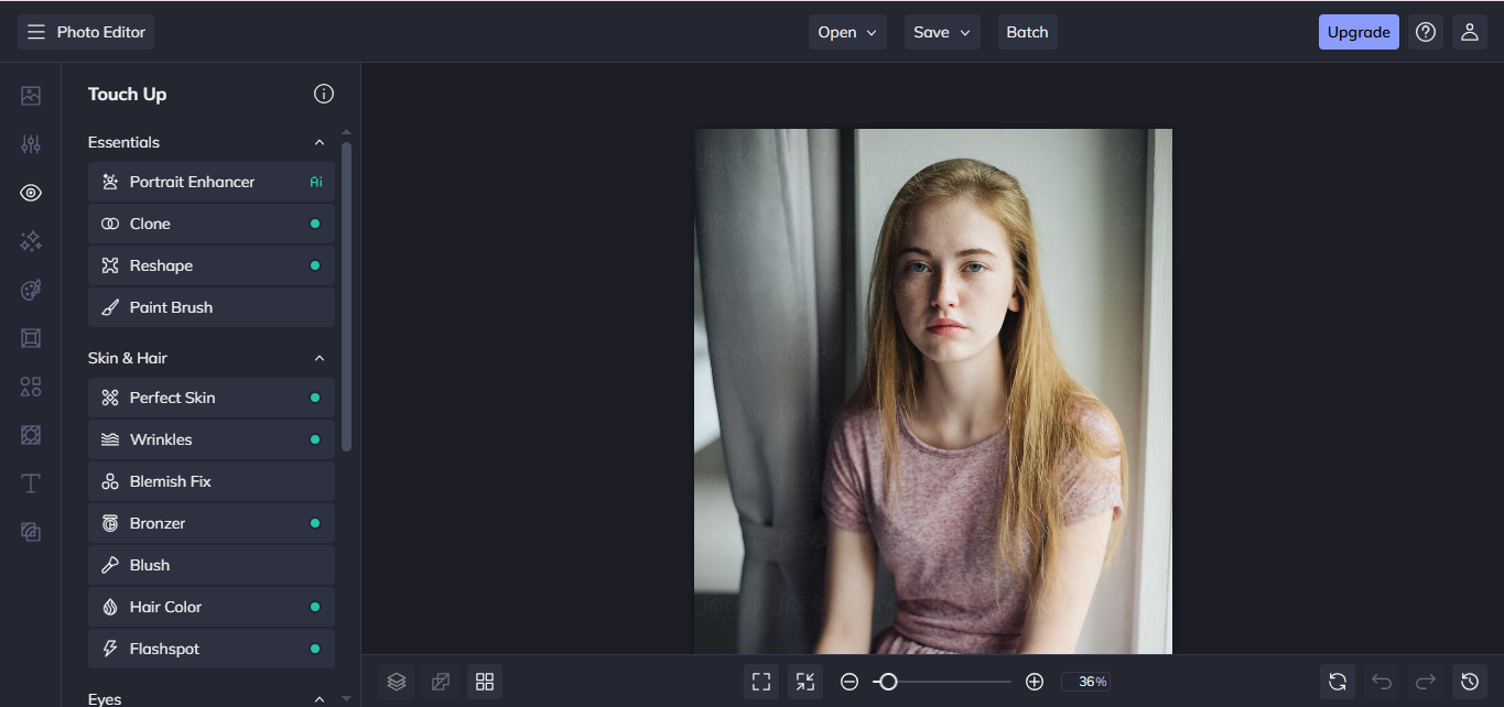 BeFunky - Online-Gesichts-Make-up-Editor