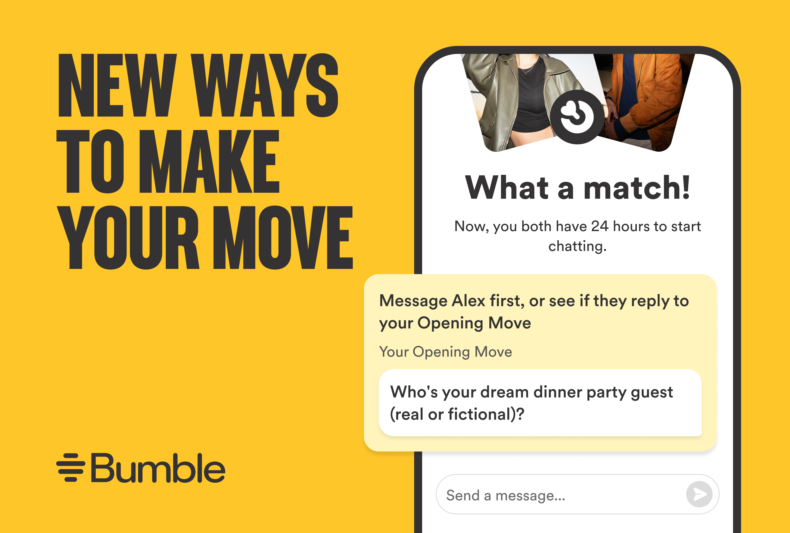 Bumble - "Machen Sie den ersten Schritt"