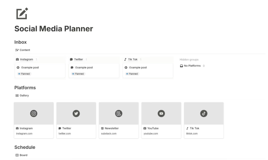 Select a content calendar tool